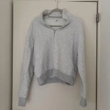 6 코튼 맨투맨 하프 지퍼 풀오버