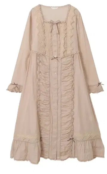 [ 새상품 ] 케미컬 레이스 사용 메디 기장 원피스