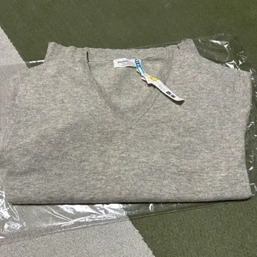 Johnstons 100% 캐시미어 V넥 스웨터 그레이 XL 하자 있음