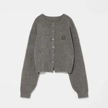 Eaphi COMPACT LOGO KNIT CARDIGAN gray