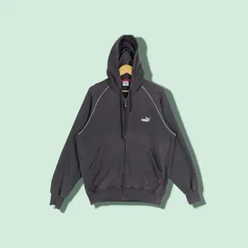 2000년대 빈티지 PUMA 그레이 풀 집업 후드티