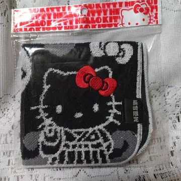 [ 새상품 ] 헬로키티 고토치 타월 손수건 나가사키 한정판 해원대 블랙