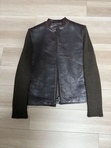 Y's 다크 브라운 가죽 자켓 사이즈 3