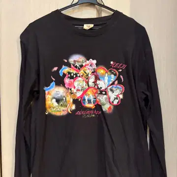 후키츠 레이지 그래픽 긴팔 티셔츠 롱티