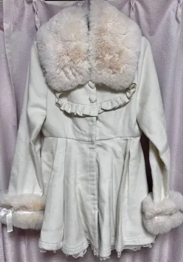 MARS 사키마루짱 콜라보 롱 코트 화이트