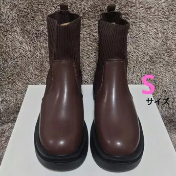 미사용 새상품 차오패닉 티피 삭스 부츠 36S 23cm 브라운