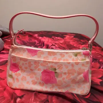 [ 거의 미사용품 ] 핑키걸즈 레오파드 무늬 장미 무늬 숄더백