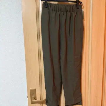 Aga 카키색 허리밴딩 슬랙스 9호