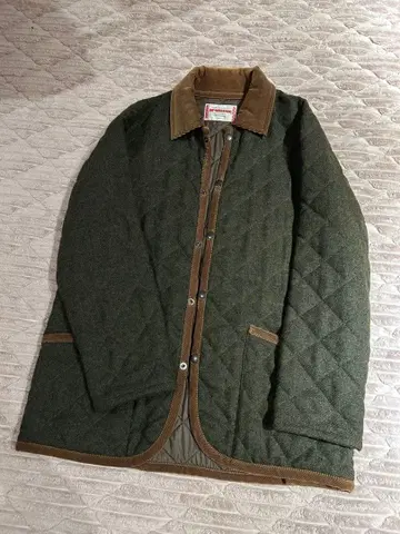 맥그리거 퀼팅 자켓 다크 그린