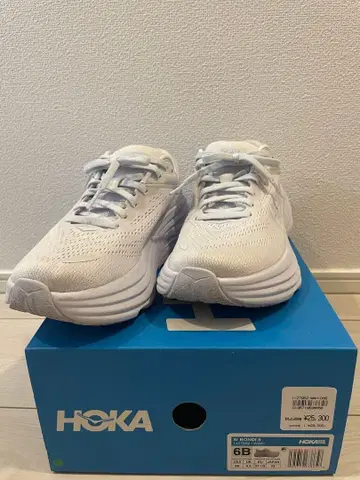 HOKA 호카 Bondi 8 화이트 스니커즈 23.0cm