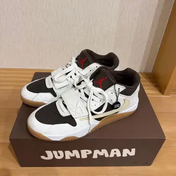 조던 스니커즈 화이트/브라운