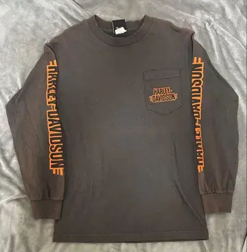 Harley-Davidson 빈티지 아메카지 암 프린트 90s 구제 의류