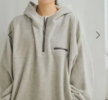[ niko and - ] 소프트 플리스 절개 ZIP 후드티
