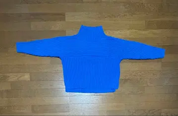 [ 미사용 새상품 ] 로페피크닉 리브 니트 파랑