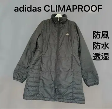 adidas CLIMAPROOF 클라이마프루프 충전솜 롱 코트 블랙