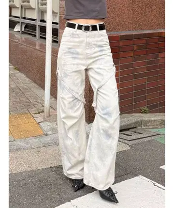 EMODA 카고 벨트 루즈 진