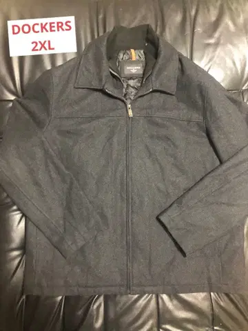 구제 의류 DOCKERS 다커스 풀 집업 울 자켓 블루종 2XL
