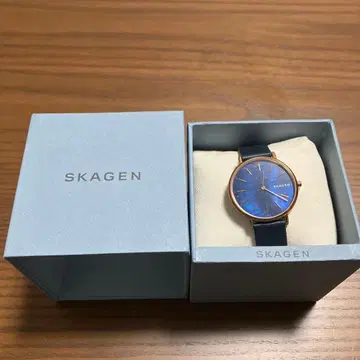 SKAGEN 블루 다이얼 여성용 시계