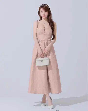 로브 드 플뢰르 드레스 핑크 S 사이즈