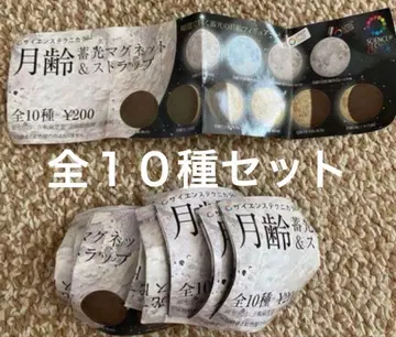 월령 마그넷 스트랩 전 10 종 세트 키탄클럽 보름달