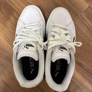 PUMA 스니커즈 화이트/블랙 통굽