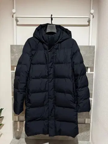 UNIQLO 심리스 다운 코트 M 네이비