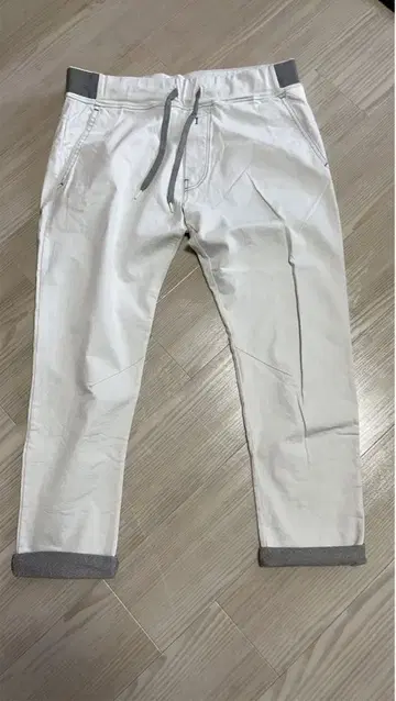 REPLAY SPORTLAB 화이트 슬림핏 팬츠 택 포함