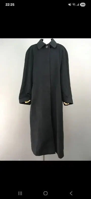 piacenza MTM 블랙 롱 코트