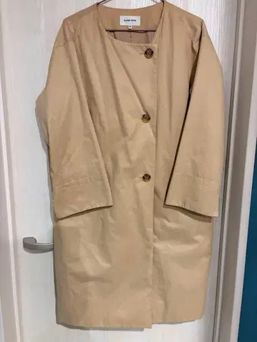 GLOBAL WORK 베이지 노카라 트렌치코트 M 사이즈
