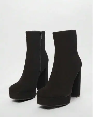 [ 새상품 ] 스퀘어토 청키힐 숏부츠