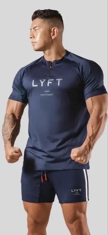 LYFT 지퍼 티셔츠