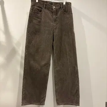 PIGMENT DYED FINX CORDUROY WIDE 5P PANTS