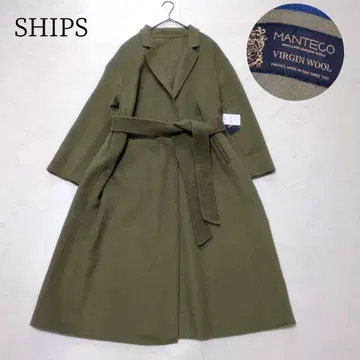 택 포함 SHIPS MANTECO 리버 코트 롱 오버 사이즈