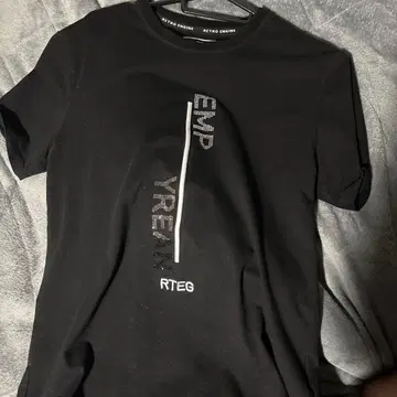 RTEG 로고 블랙 T셔츠