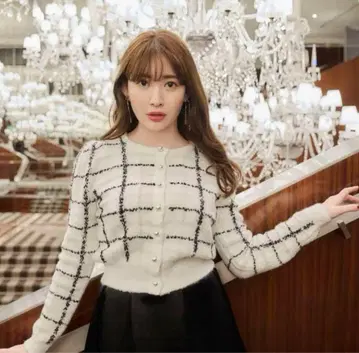 Herlipto Bouncy Check Knit Pullover swan