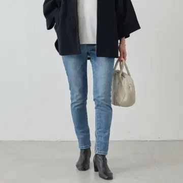 비어즐리 데님 페깅스 (끈 포함) 미드나잇 블루 사이즈 0