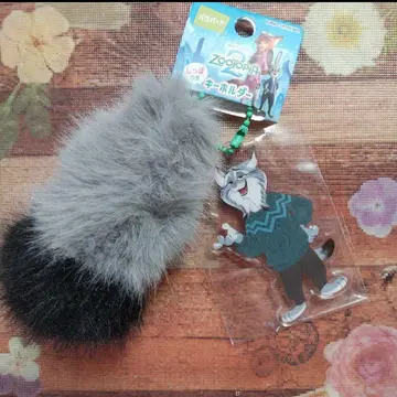 주토피아 2 파우버트 꼬리 달린 키링 스트랩 디즈니