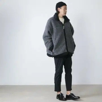 [새상품급] is-ness (이즈네스) 리버서블 퀼팅 플리스 자켓