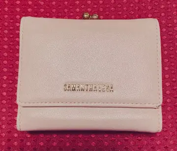 SAMANTHAVEGA 3단 폴더형 지갑 핑크