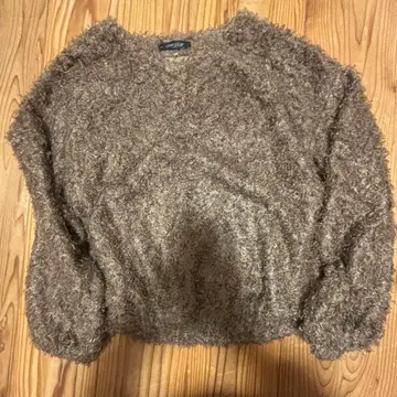 브라운 니트 긴팔