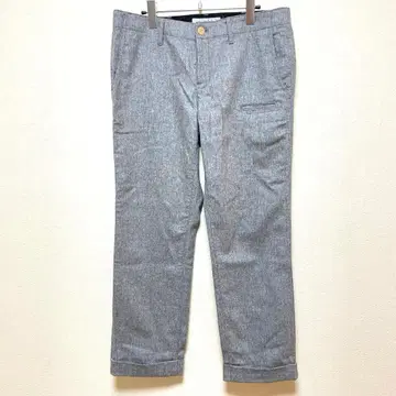 봉주르 레코드 보이즈 울 팬츠 슬랙스 그레이 큐프라 혼방 오피스