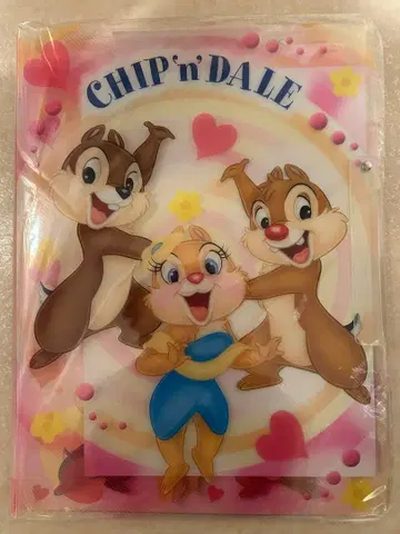 [레어] [헤이세이 레트로] 칩과 데일 귀여운 클리어 파일 레터 세트