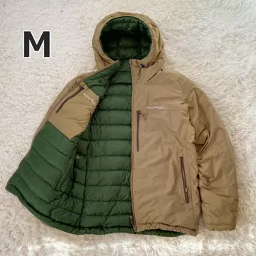 몽벨 콜로라도 후드티 다운 자켓 M 남성용 베이지 그린