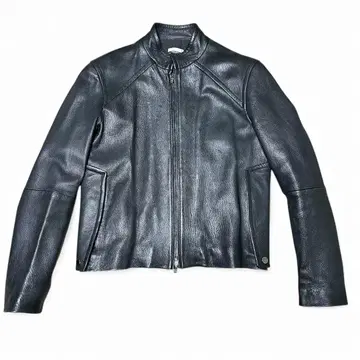 FALLERI 이탈리아제 블랙 사이드 슬릿 가죽 자켓 레어