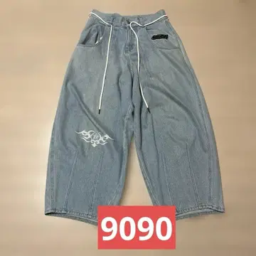 9090 벌룬 데님 라이트 블루 레어