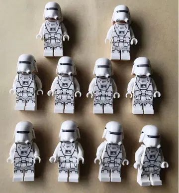 레고 스타 워즈 미니 피규어 10체 퍼스트 오더 스노우 트루퍼