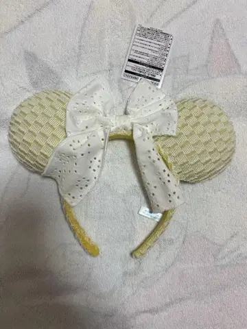 디즈니 머리띠 리본 옐로우 컬러