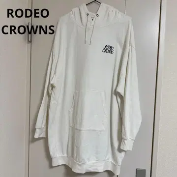 로데오 크라운 크라운 엠보싱 LOGO 후드티 원피스