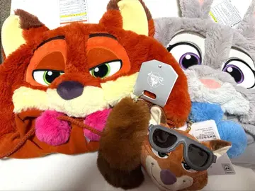 주토피아 주디 & 닉 팬캡 키체인 세트