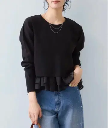 새상품급 VIS 2025 가을/겨울 디자인 블랙 니트